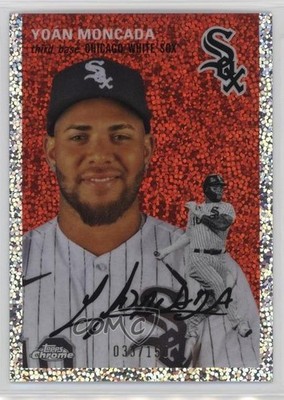2023 Chrome Platinum Anniversary Speckle Refractor 33/150 Yoan Moncada Yoán 1e19