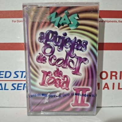 Mas Agujetas De Color De Rosa II Cassette Tape 1995 Latin Dance Pop New Sealed