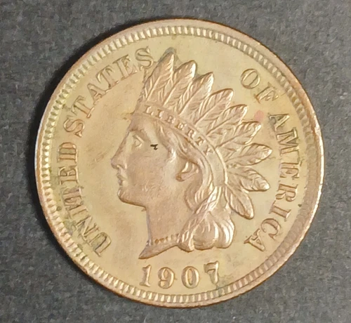 1907-P Indian Head Cent — photo from another recent sale