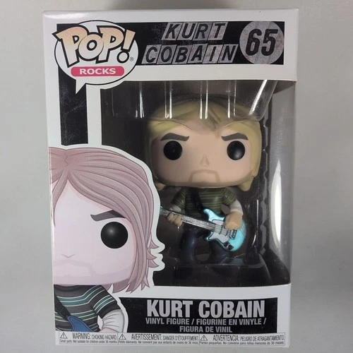 Funko POP! Rocks Kurt Cobain #65 Vinyl Figure NEW Nirvana Teen Spirit Guitar
