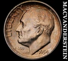 1954-S Silver Roosevelt Dime - Choice Gem Brilliant Unc  Lustrous  #K942
