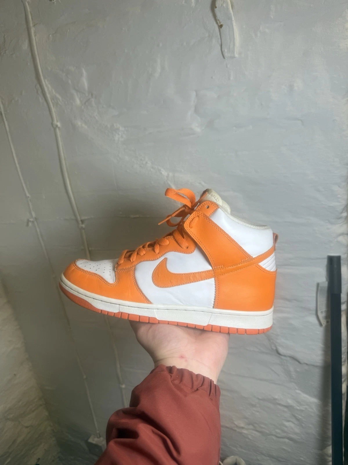 Scarpe da ginnastica Nike Dunk High Mandarin UK taglia 8