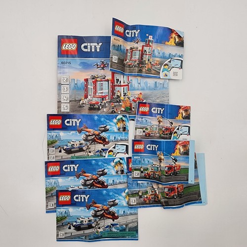 Lego City Bedienungsanleitung Bücher für Sets 60215, 60214 & 60209 Menge 8