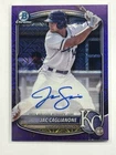 2025 Bowman Mega Box Jac Caglianone Purple Mojo Auto /199 Royals BMA-JC