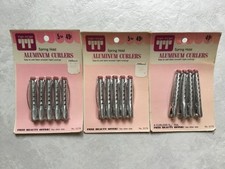 Tip Top Spring Hold Aluminum Curlers NOS - Vintage 60s Fashion