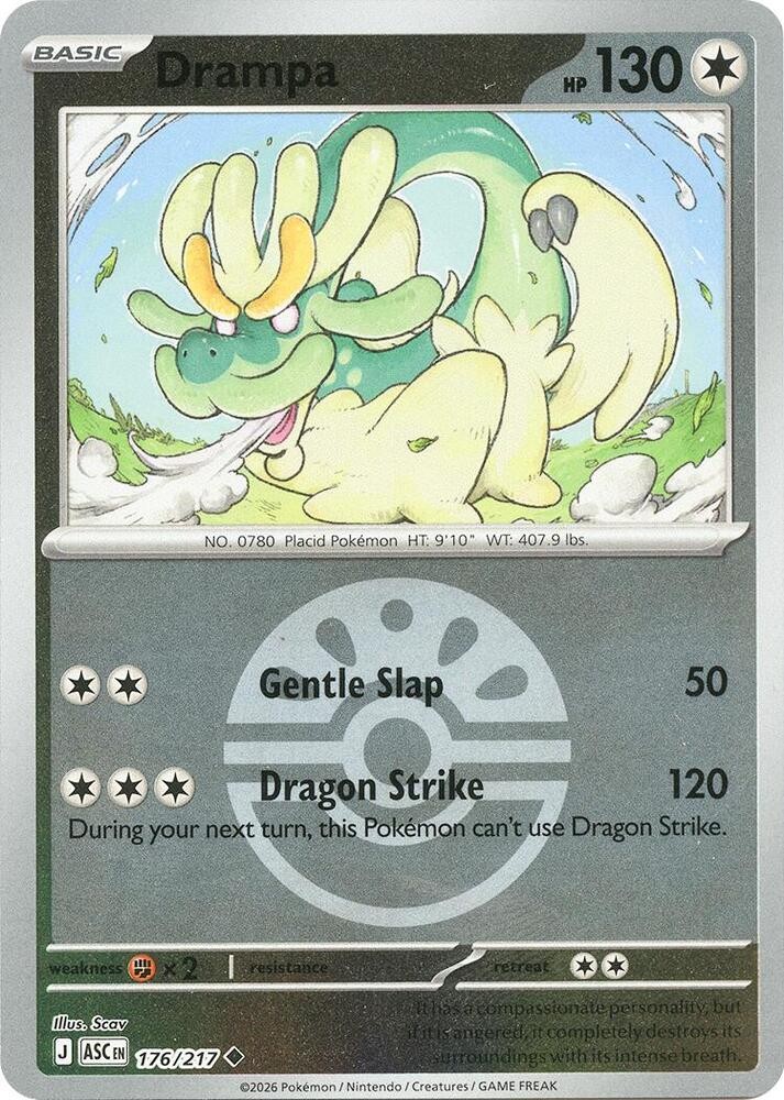 Drampa (Friend Ball) Uncommon ME: Ascended Heroes 176/217 NM