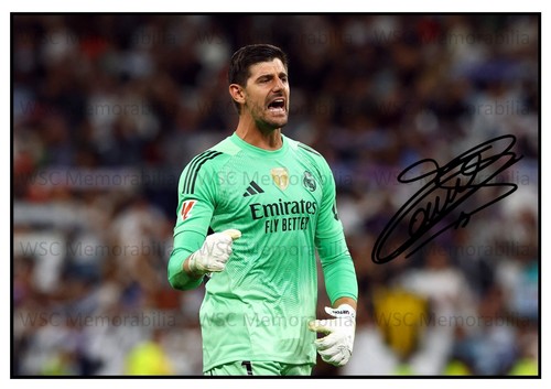 11282. Thibaut Courtois Signed Pictures (A4 Prints) Real Madrid Chelsea Belgium