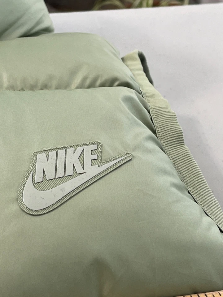 Nike Chaleco Puffer Talla XS Cremallera Completa Ajuste Térmico Aislado Acolchado Verde Prendas Exteriores Foto 4 de 4