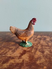 Vintage Schleich Realistic Brown Chicken Hen Figure Toy Farm Animal