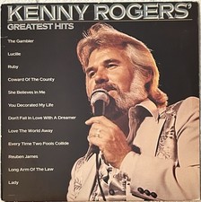 Kenny Rogers – Greatest Hits - 1980 - Liberty LOO-1072 ~ COVER & VINYL ARE EX.