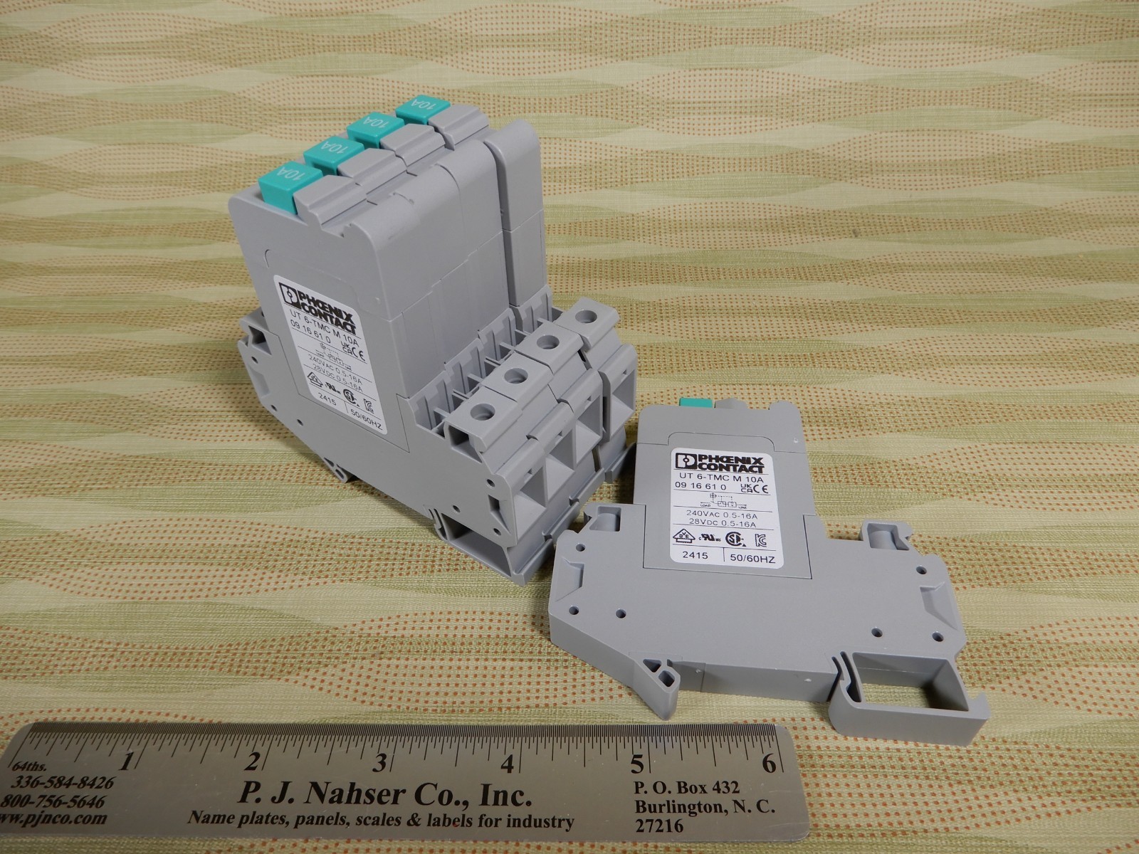 Phoenix Contact UT 6-TMC M 10A Circuit Breakers Qty 5 NOS BX