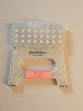 Juicy Couture Los Angeles CA Folding Step Stool Clear White New With Tags