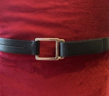 Prada Italy Black Leather Belt Small 30”