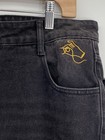 Steady Hands Yu-Gi-Oh! Mens Jeans Black Size 34 Duelist Baggy Fit *PRE-OWNED* — photo 5