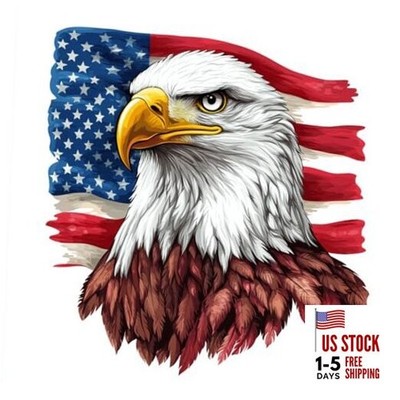 merican Bald Eagle Car Stickeruto Die Cut Decal for Bumper Window Rear Panel, A