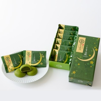 Iyemon Tsukigesho Matcha Mochi / Premium Japanese Green Tea Flavor Dessert Japan