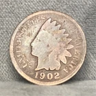 1902 Indian Head Small Cent Penny, Philadelphia Mint, Circulated, Uncertified