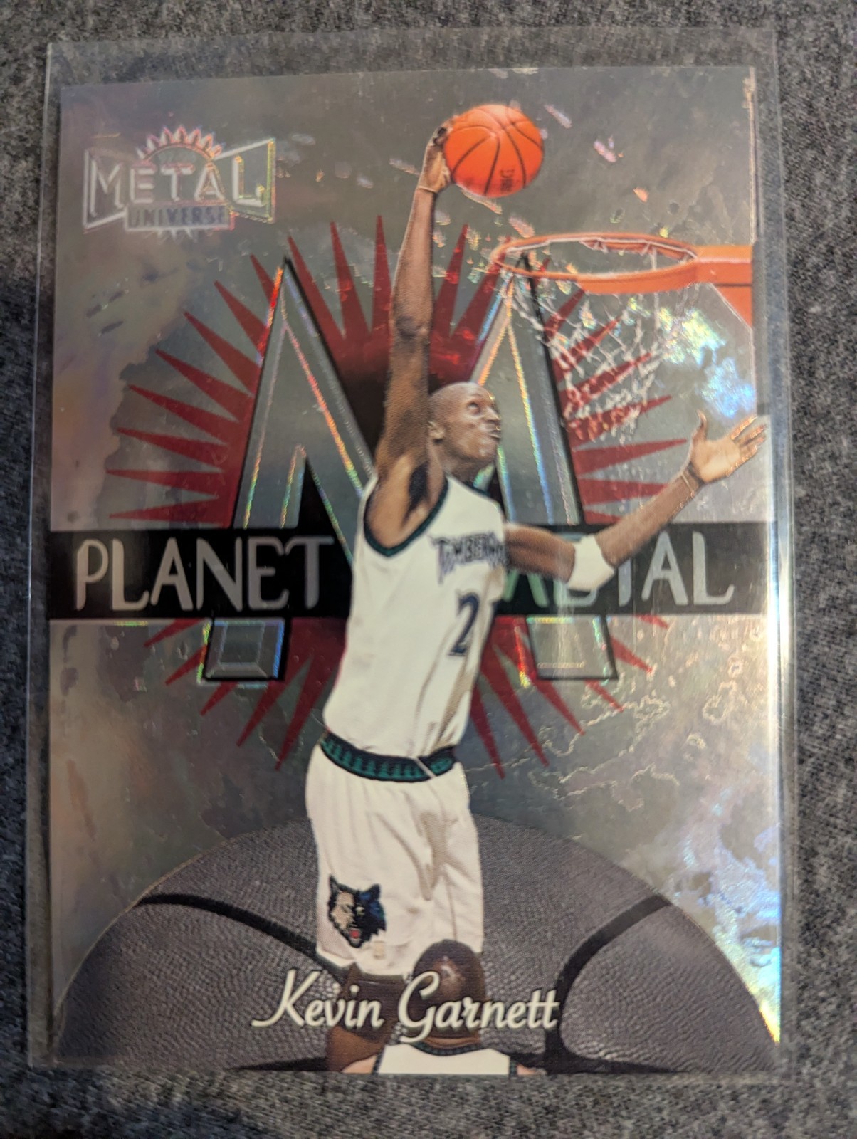 1997-98 Metal Universe Planet Metal Kevin Garnett #8PM HOF