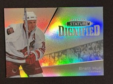 2022-23 UPPER DECK STATURE BRETT HULL DIGNIFIED INSERT! D-4 🏒 🥅 🔥