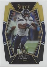 2021 Panini Select Premier Level Black & Gold Prizm Die-Cut D'Wayne Eskridge 2l4