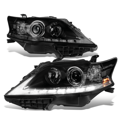 Fit 13-15 Lexus RX350 RX450H LED DRL Projector Headlights Headlamp