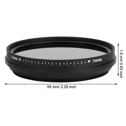 FOTGA 58mm Optical Infrared Lens Filter 530-750nm For DSLR Camera IR Photograph - Picture 6 of 12