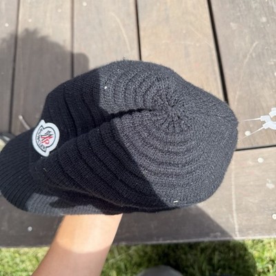 Real moncler Black knit hat authentic. One size fits all. | eBay