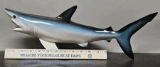 Vintage Shark Fiberglass Replica Wall Decor 18" Realistic Lifelike Details