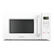 Farberware 1.1 Cu Ft Countertop Microwave Oven, 1000 W, Auto Cook Menu, White