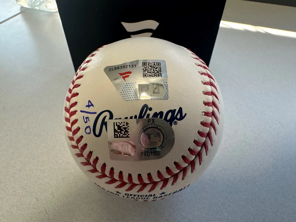 Béisbol ROMLB firmado por Jac Caglianone primer éxito + inscripción RBI limitada 4/50 Foto 3 de 3