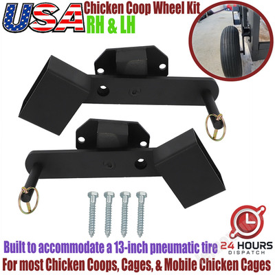 Extra Heavy-Duty Chicken Coop Wheel For Most Chicken Coop Mobile Chicken Cage US