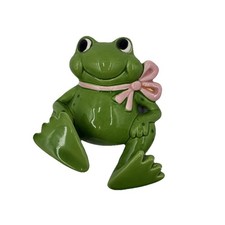 Vintage Frog Figure Ceramic Anthropomorphic H...