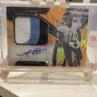 2019 Panini Select Game WornPatch Auto A.J. Brown Titans 11/23 (number match)
