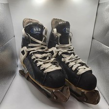 CCM Ice Hockey Skates Tacks 552 Men's 7 D Pro Lite Made In Canada W Blade Covers