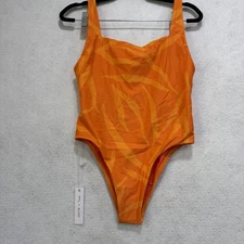 Jolyn Nova Scotia Swimsuit Womens Medium Orange One Piece Tank Bathing Suit NWT