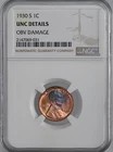 1930-S  1C LINCOLN WHEAT CENT   NGC UNC DETAILS  "OBV DAMAGE"  #2147069-031