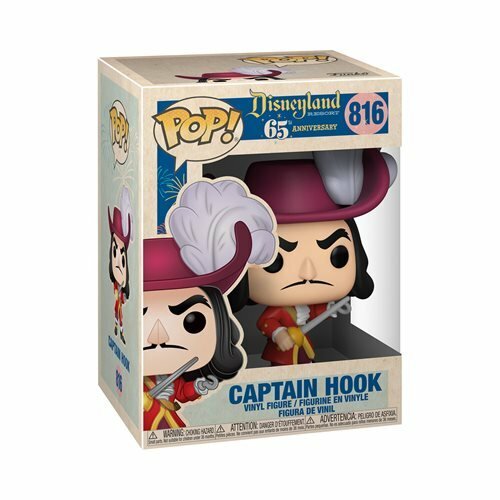 Captain Hook POP Vinyl Figure #816 Funko Disneyland 65th Peter Pan New - Picture 1 of 2