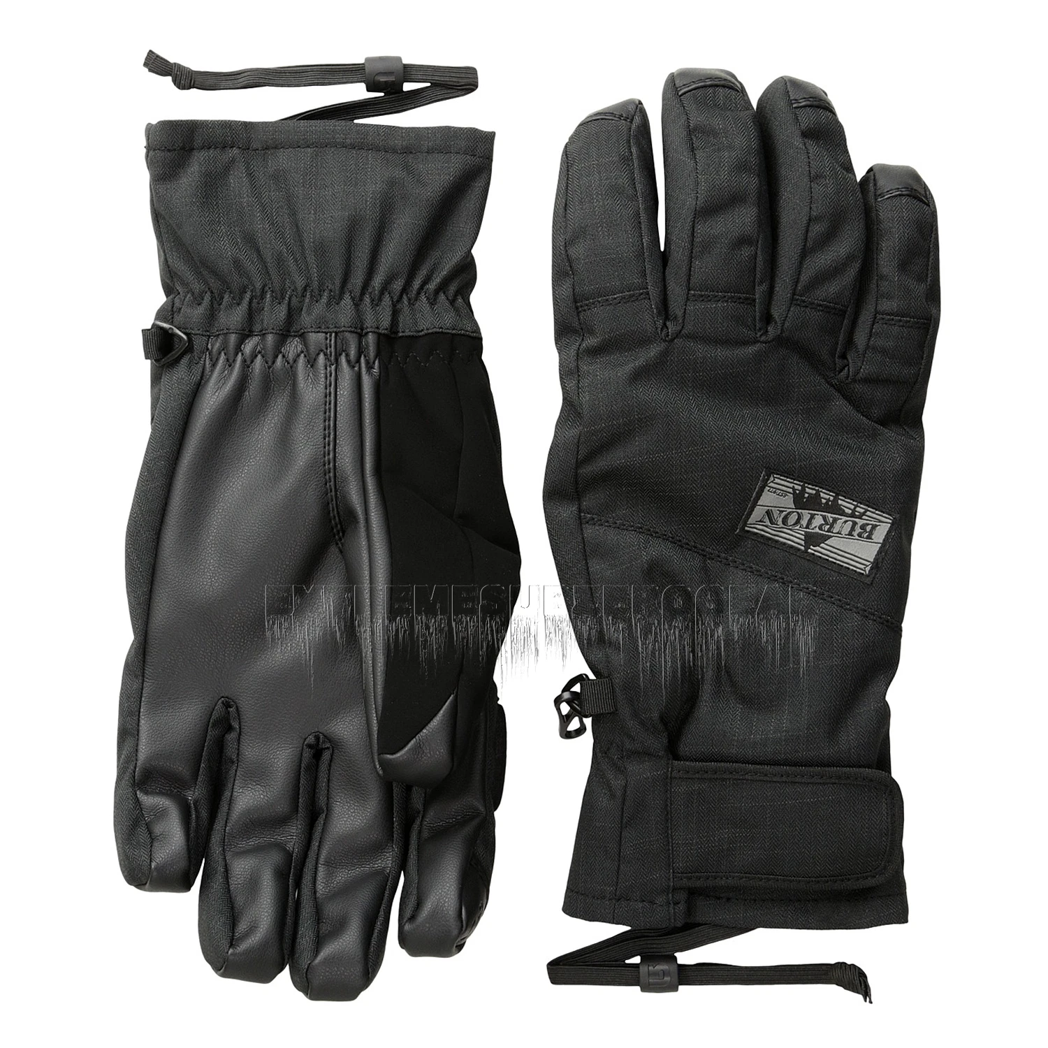 BURTON Mens 2017 Snowboard Snow APPROACH UNDER GLOVE Black