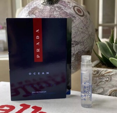 OCEAN LUNA ROSSA by Prada Eau de Toilette Carded Sample for MEN .04oz/1.2ml