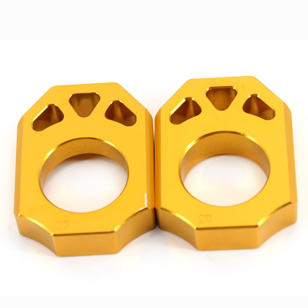 KKE Rear Axle Spindle Block Chain Adjuster Fit Suzuki RMZ250 RMZ450