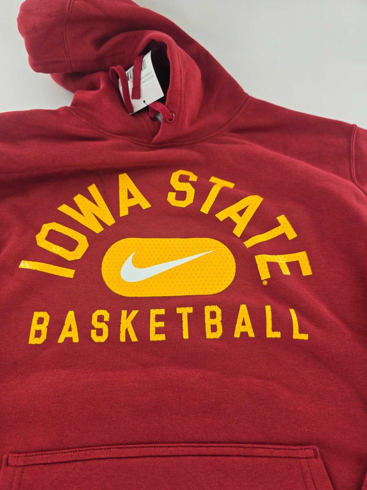 SACAI X NIKE Felpa con cappuccio Nike Crimson Iowa State Basketball Club Fleece da uomo taglia XL XLARGE nuova con etichette