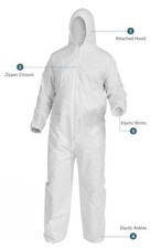 General Protective Coverall Clean Manufactured Non-Sterile 25 items
