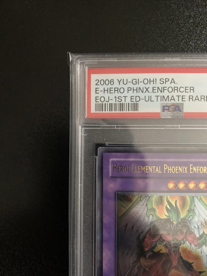 SPANISH E-HERO PHOENIX ENFORCER ULTIMATE PSA 6 YUGIOH 1ST EDITION EOJ-SP032 EX - Image 2 of 4