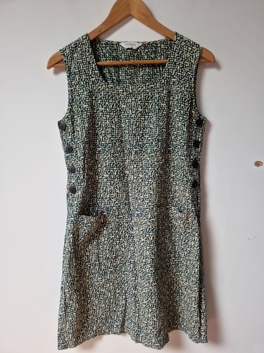 Nomads Trägerkleid Baumwolle abstraktes Muster Größe 10