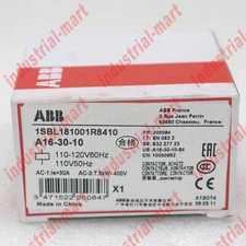 ONE new Abb A16-30-10 AC contactor 110VAC Quality assurance