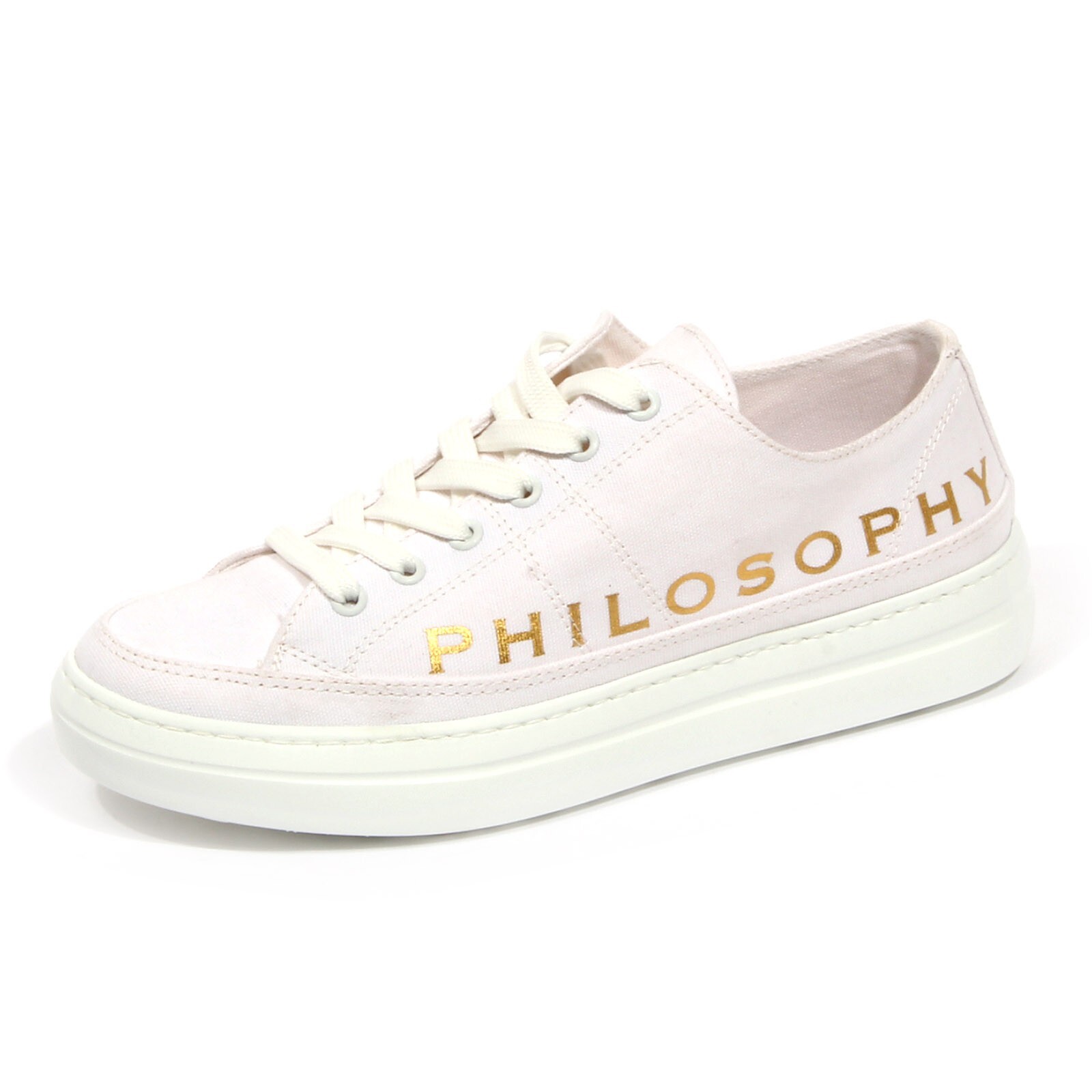 G0930 кроссовки donna PHILOSOPHY DI LORENZO SERAFINI ткань белые туфли женские
