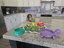 Vintage 1988 Donvier Kids Toby Turtle Dinner Set  Complete In Box