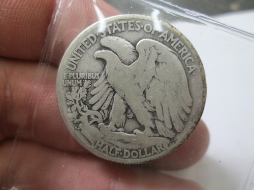 1921 S WALKING LIBERTY HALF DOLLAR FINE CONDITION - Picture 2 of 2