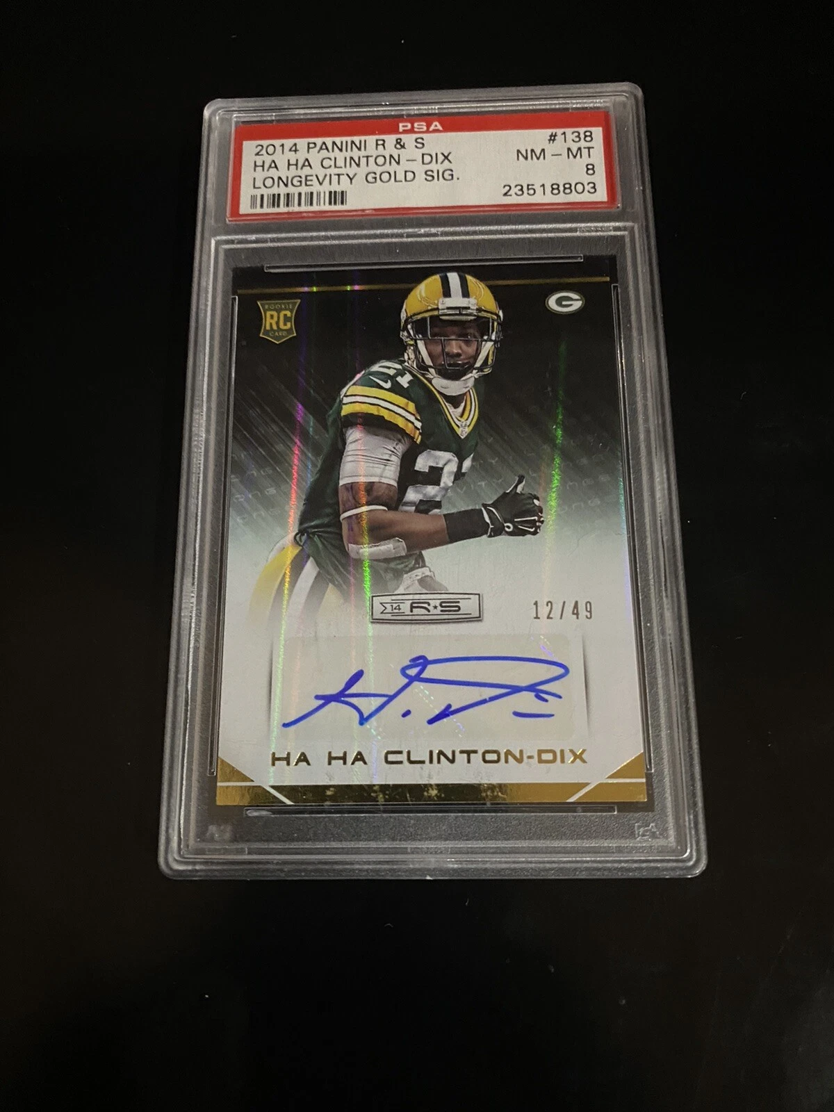 Ha Ha Clinton-Dix Panini Rookies & Stars #138 Longevity Gold Signature