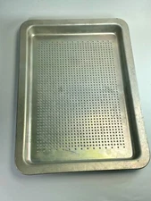 Rema Aluminum Pizza Pan 13 X 9 X 1  1/8” Rectangular Perforated Vented Holes